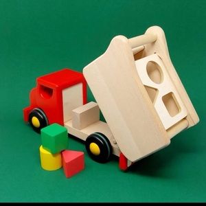 BAJO Tipper Red Shape Sorter Dump Truck